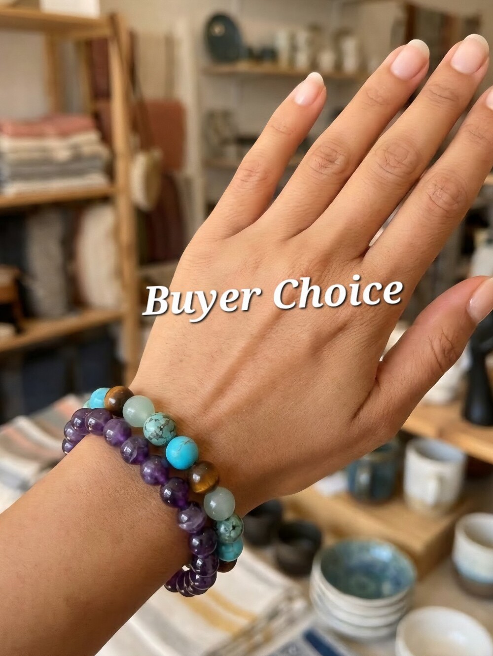 Glass Beaded Anxiety Stress Bracelet -Buyers Choice